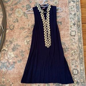 Lilly Pulitzer Jane Shift Dress - True Navy. size 00